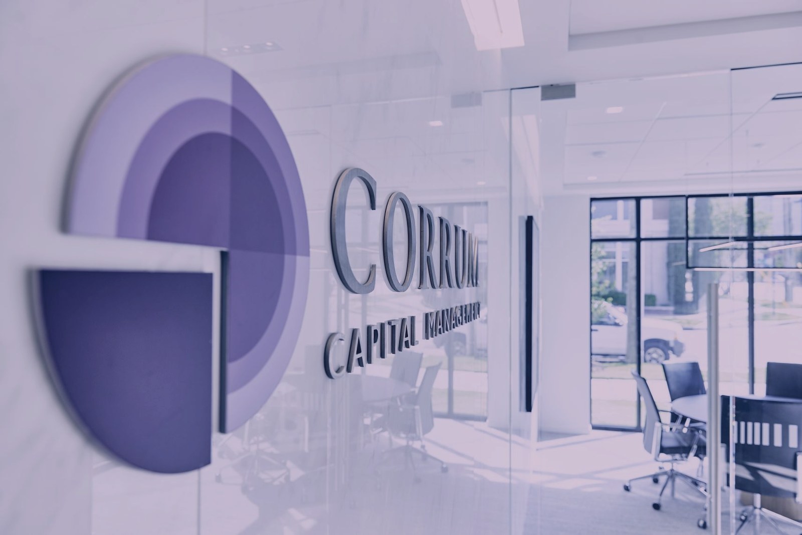 Corrum Capital Management office signage.