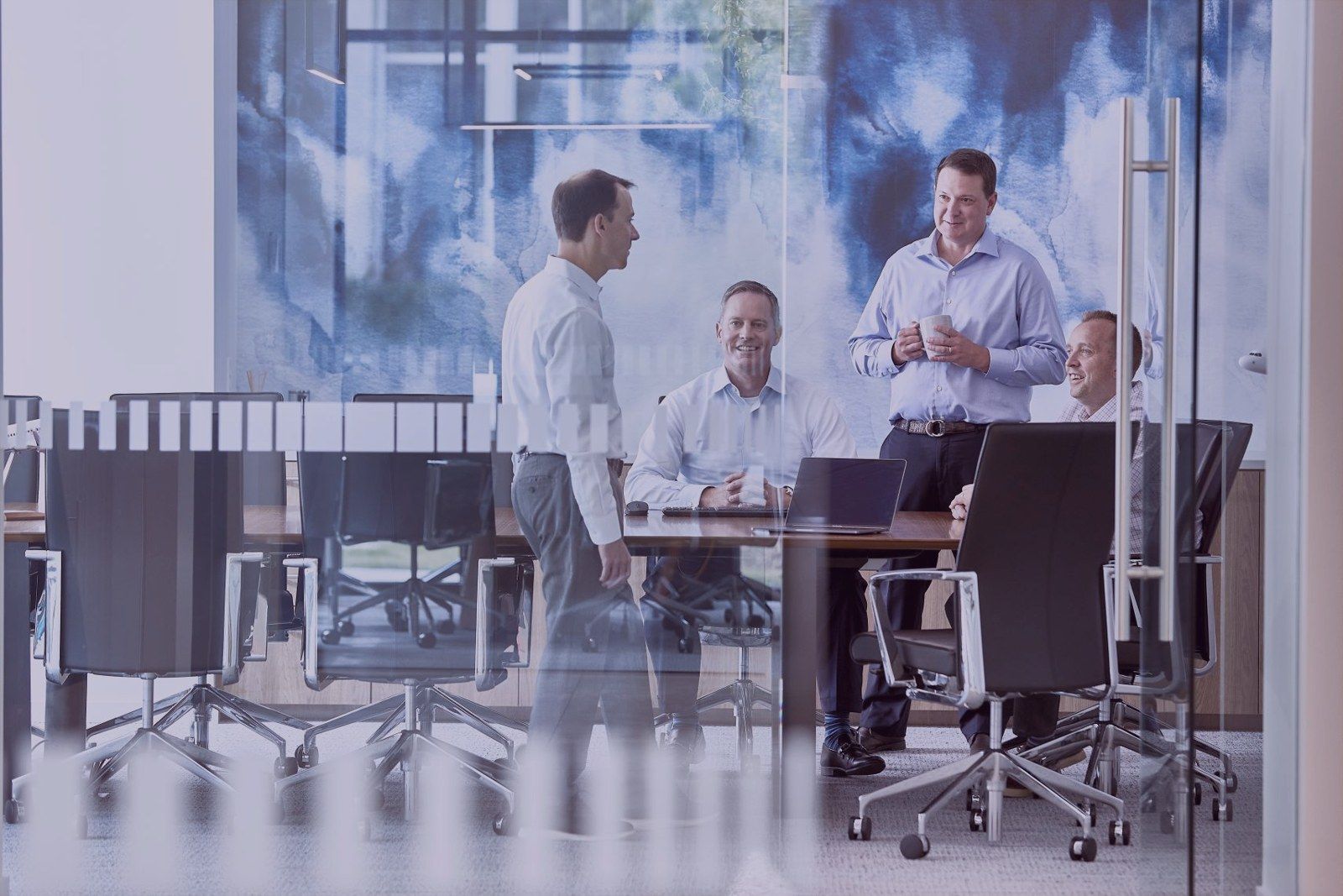 The Corrum Capital team at the Charlotte office.