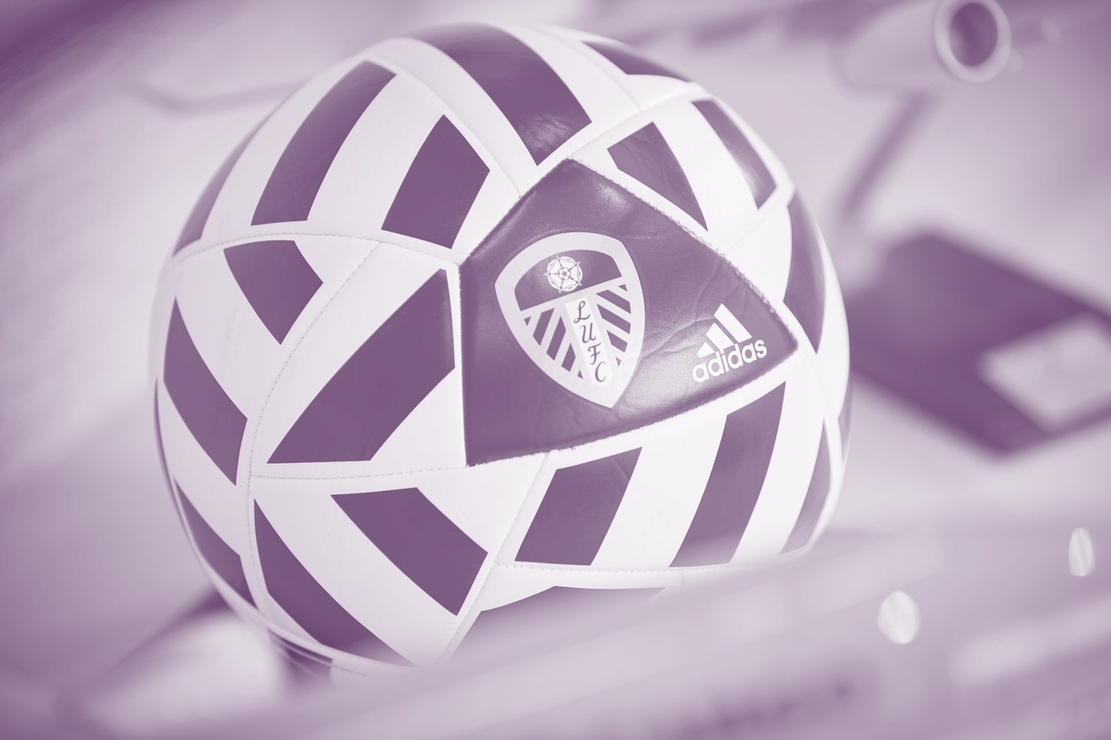 A Leeds United match ball, representing a sports-collateral financing relationship.